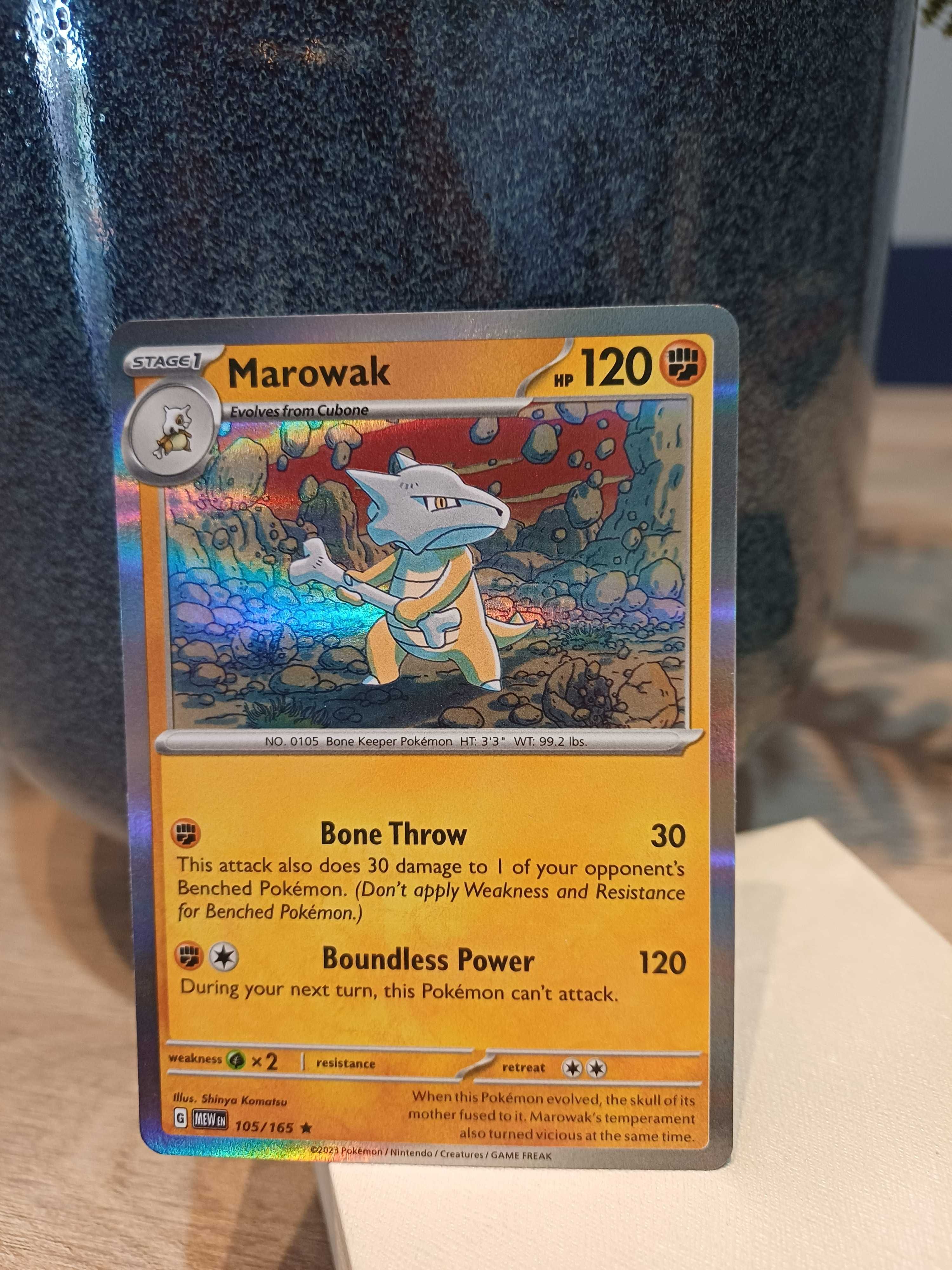 Carta Pokémon Marowak [Holo] #105