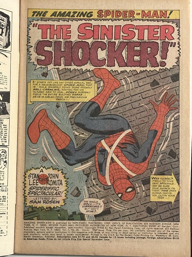 Komiks Amazing Spider-Man #46 z 1967