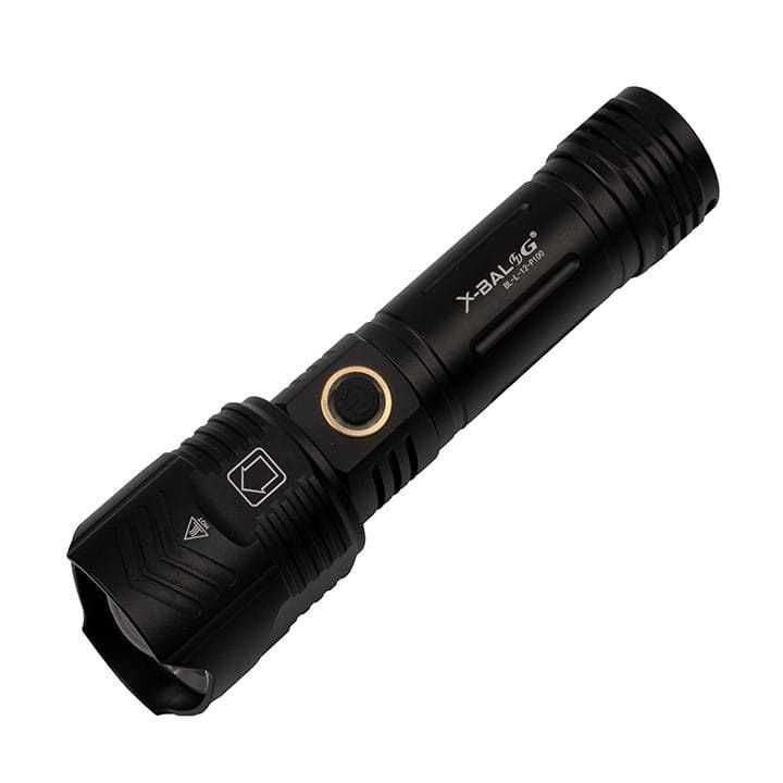 Latarka taktyczna X-BALOG USB 5680 lumenów 5 trybów MOCNA