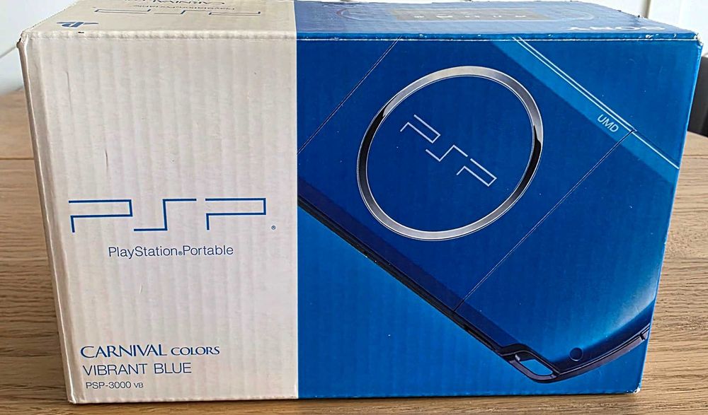 PSP 3000 Vibrant Blue, ARK-4, 64GB, stan kolekcjonerski
