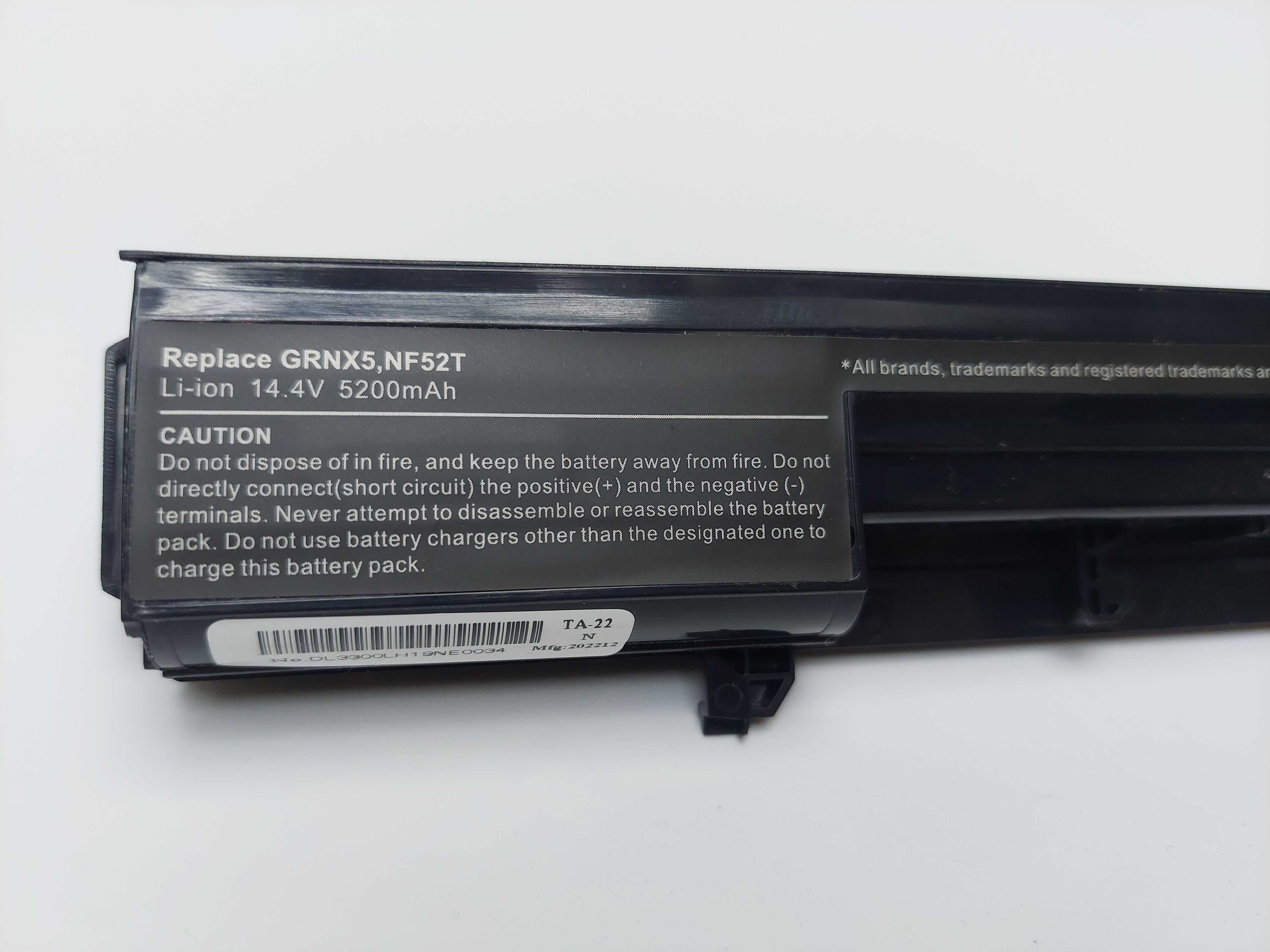 Новая батарея аккумулятор для ноутбука Dell 5200mAh 14.8V