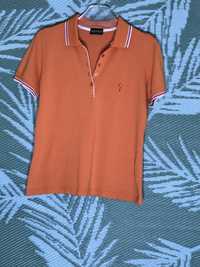 Pomarańczowa koszulka polo Golfino
