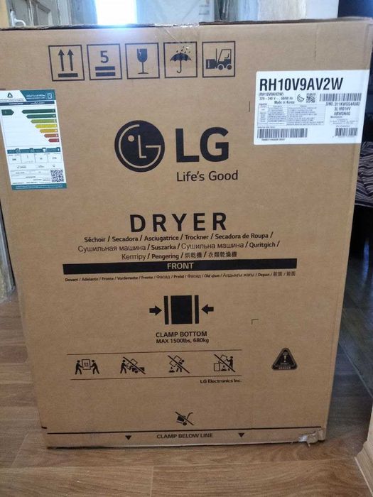 Сушильна машина Lg rh10v9av2w НОВА 10кг