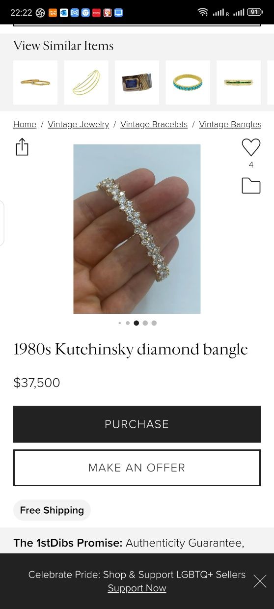 Troco ou vendo Jóia de alto patamar em ouro branco amarelo e Diamantes