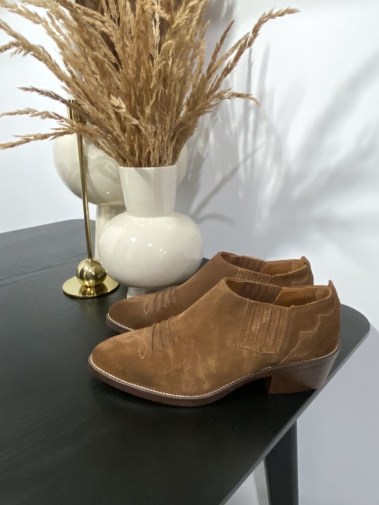 Massimo Dutti Buty kowbojki boho zamsz 38 nowe