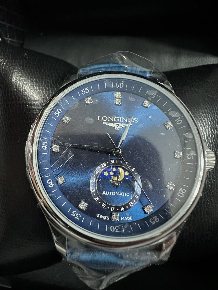 Longines Automatic Blue Moonphase – чоловічий швейцарський годинник