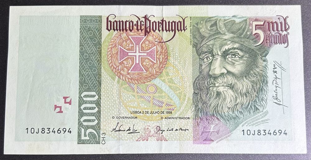 Nota portugal 5000 escudos