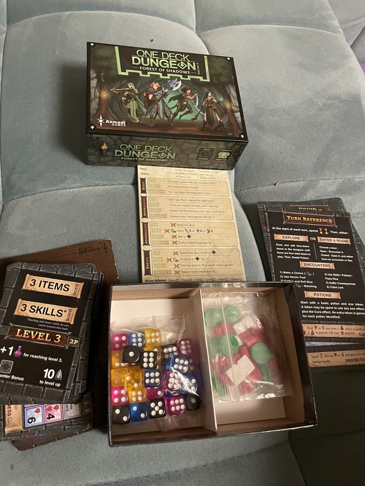 One deck dungeon gra planszowa dla 1 lub 2 osób