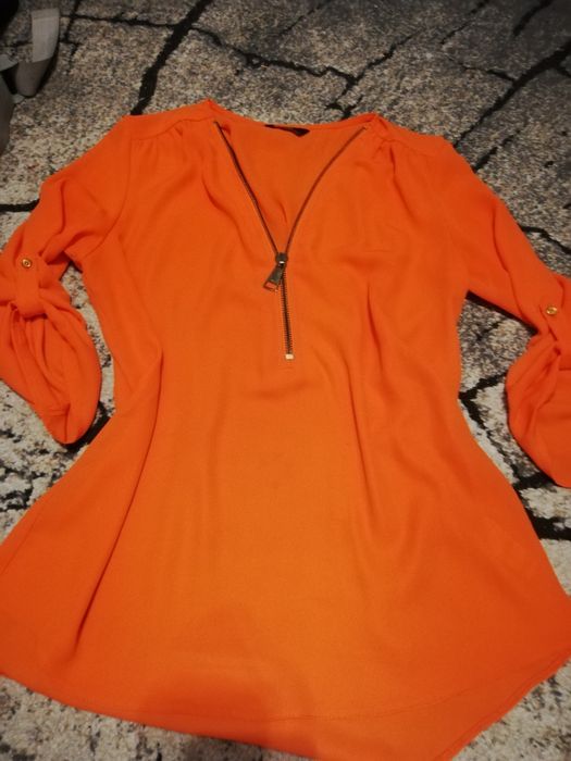 Pomarańczowa bluzka na wiosnę, lato 40L