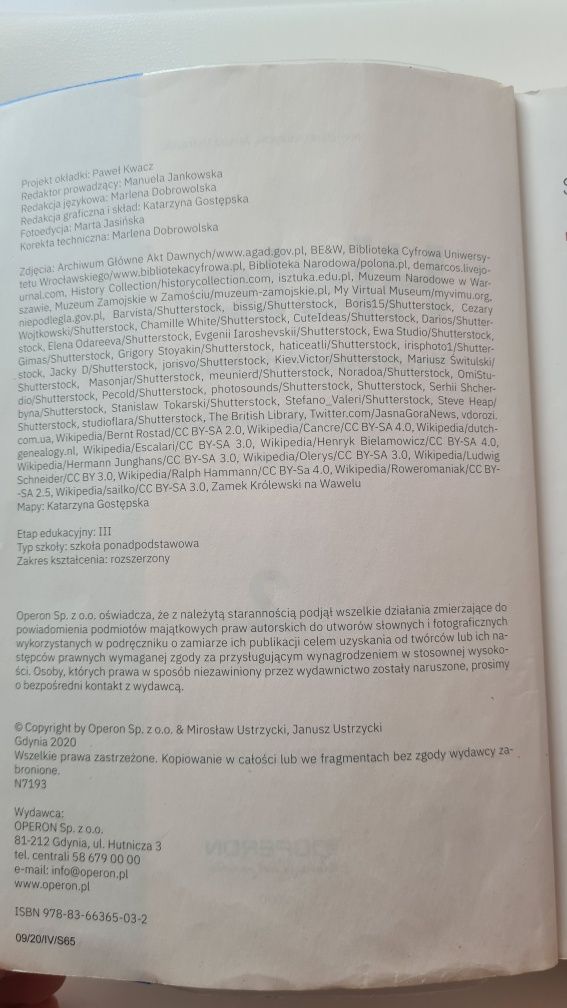 Podręcznik dla szkół ponadpodstawowych Historia 2 cz.1 z. rozszerzony