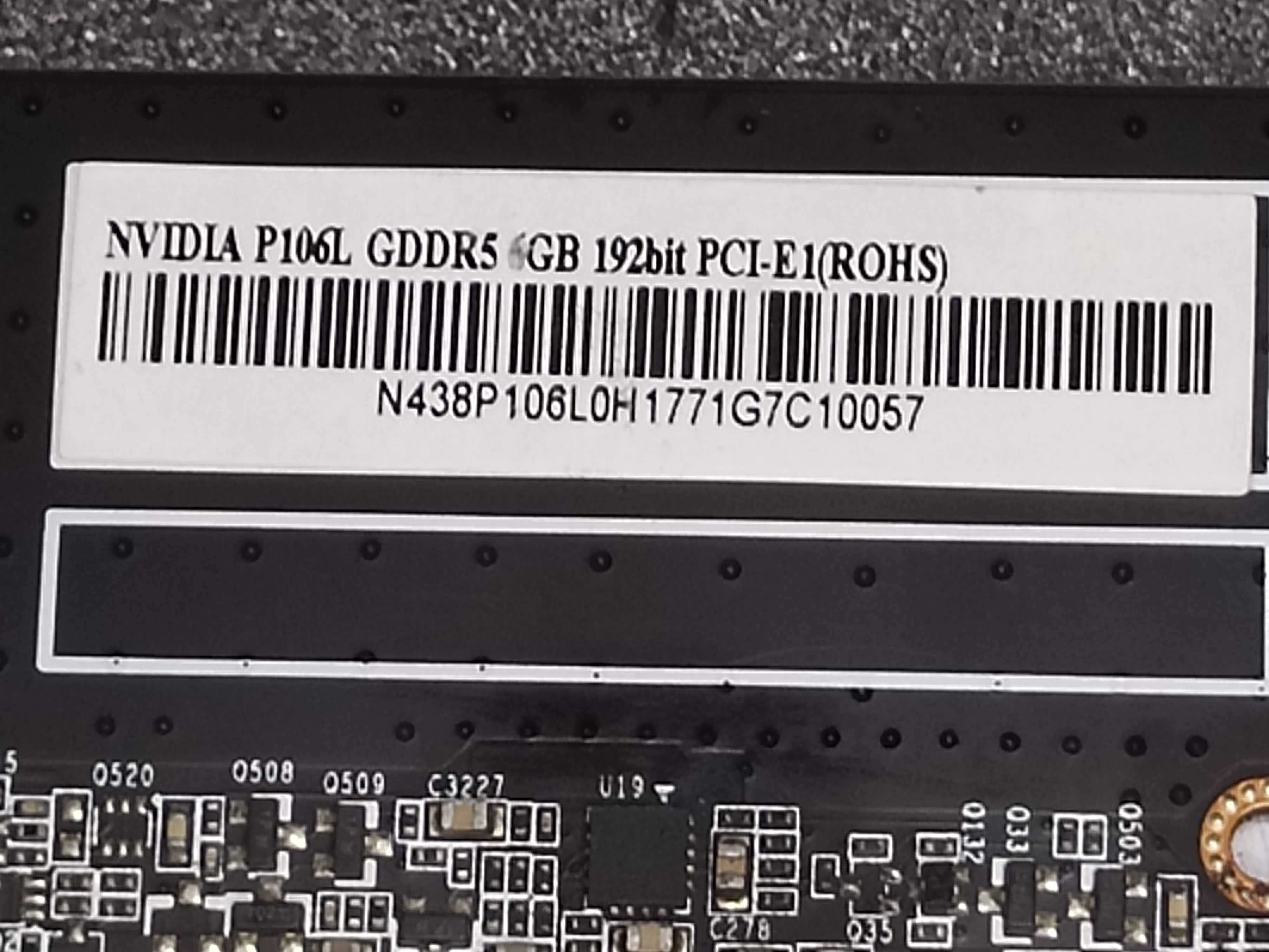 Karta graficzna nVidia P106-090 pamiec 6GB