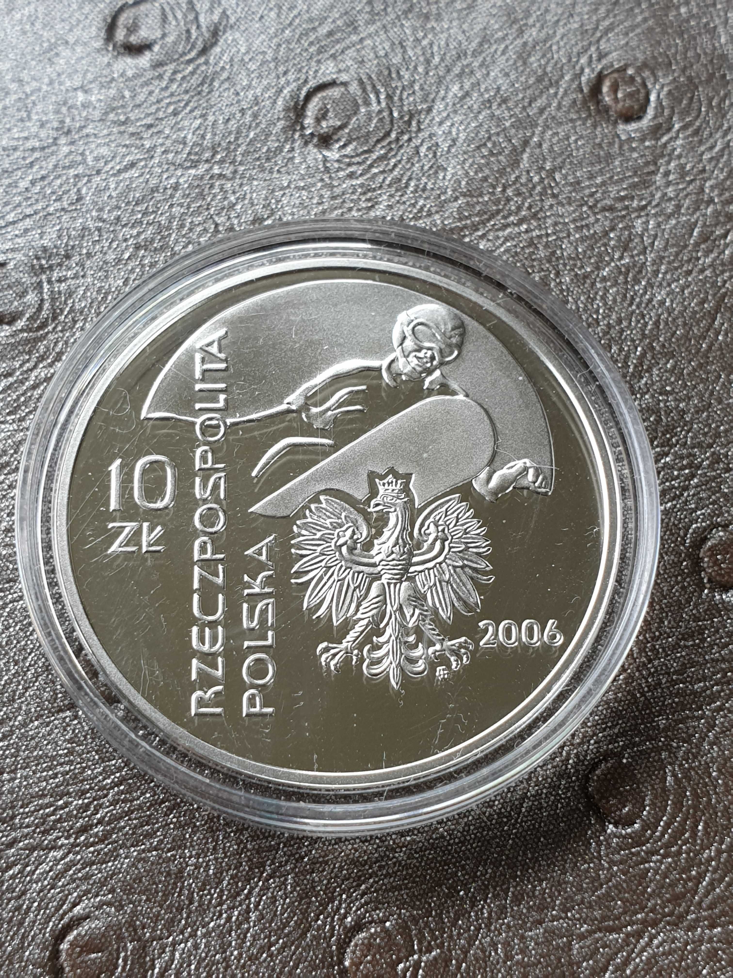 Moneta srebrna 10 zł. - Igrzyska olimpijskie TURYN 2006 x