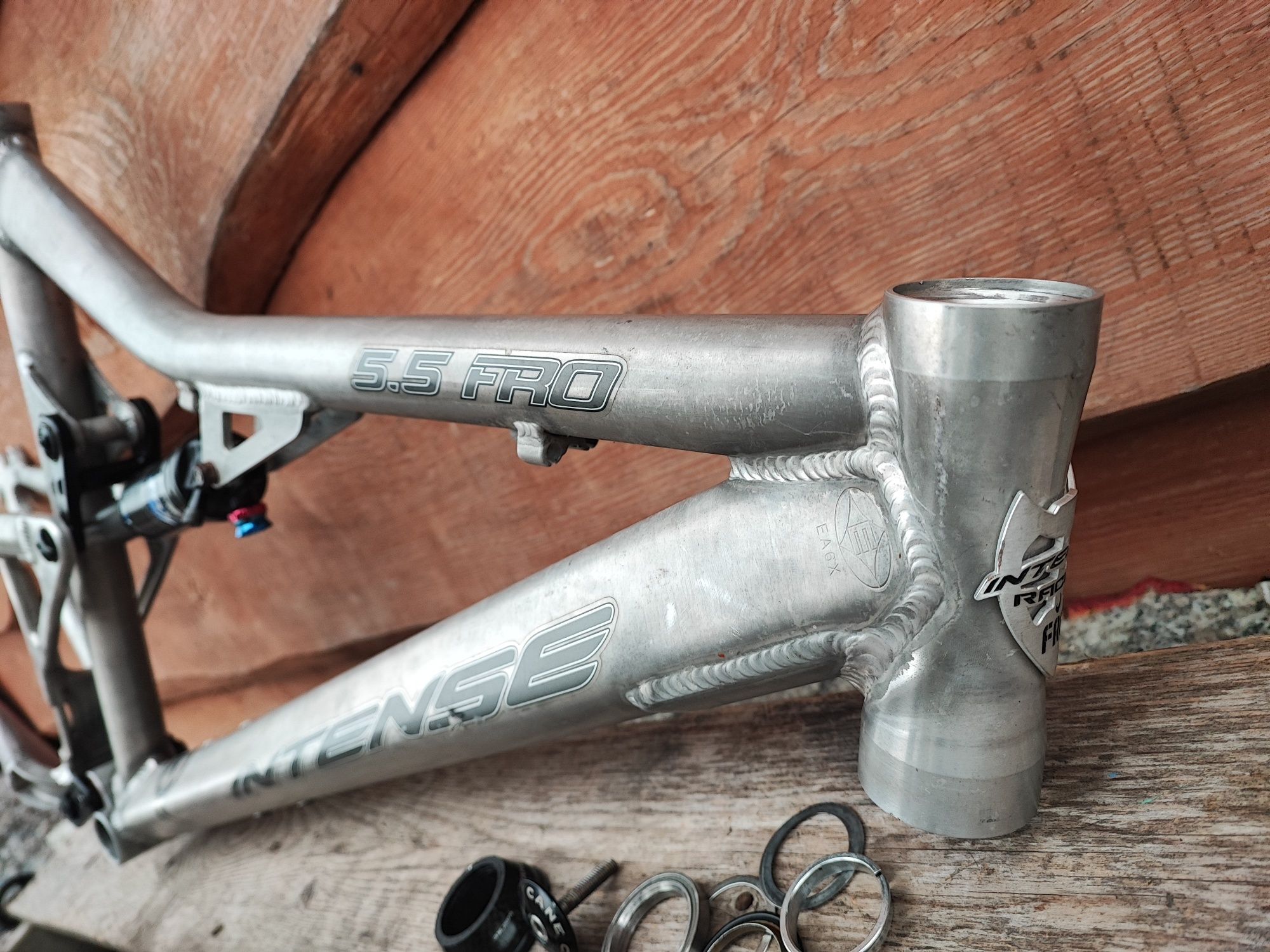Rama rowerowa full Intense 5.5 FRO Aluś Easton 26" retro mtb Fox