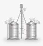 Silos płaskodenny Silosy płaskodenne NOWE Polski Producent 10T - 2000T