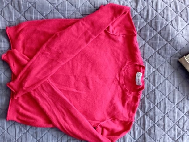 Sweter czerwony krótki