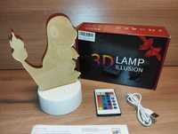 Lampka - Lampa LED RGB 3D - Charmander - Pokemon