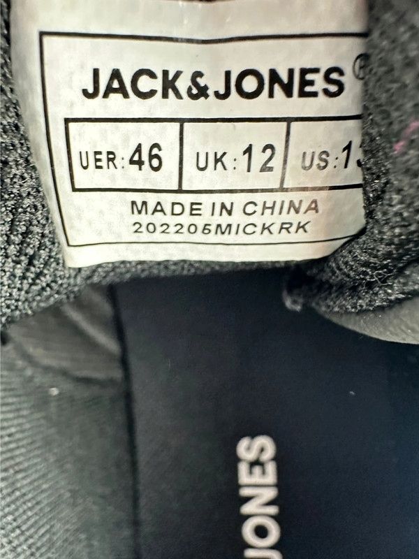 Jack&Jones trampki męskie Sneakersy czarne rozmiar 46