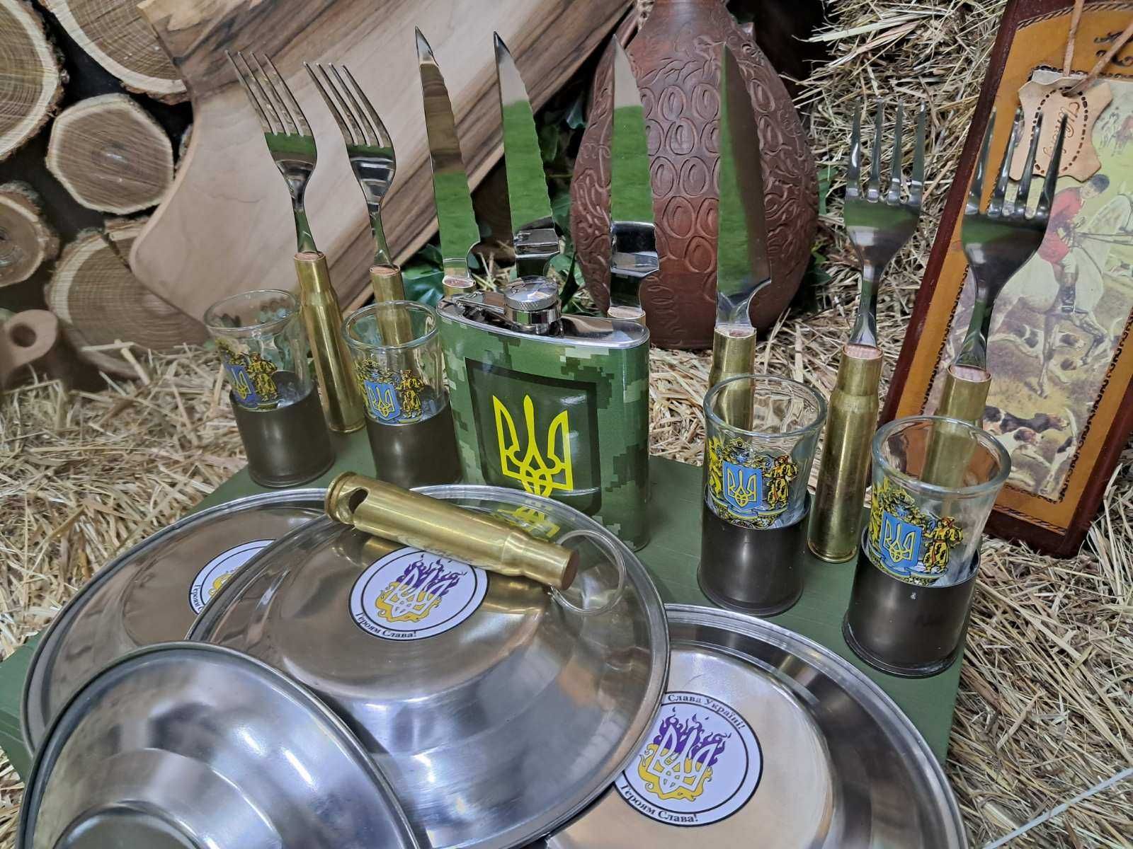 Набір столових предметів з гільз 12.7 мм