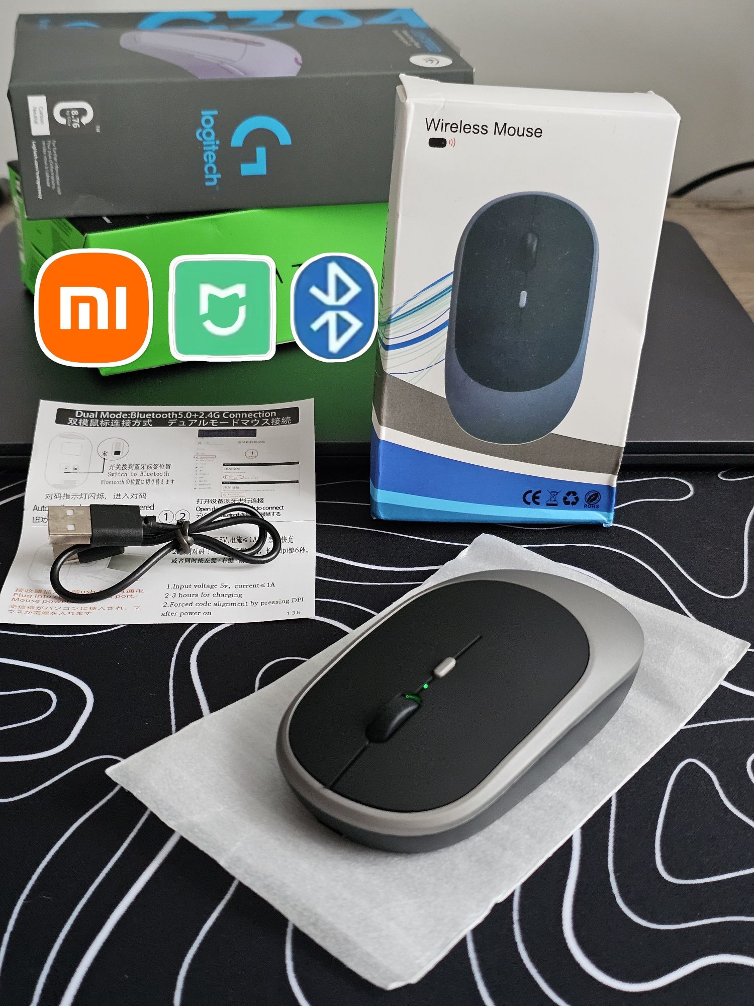 Xiaomi Mijia Бездротова акумуляторна Bluetooth мишка