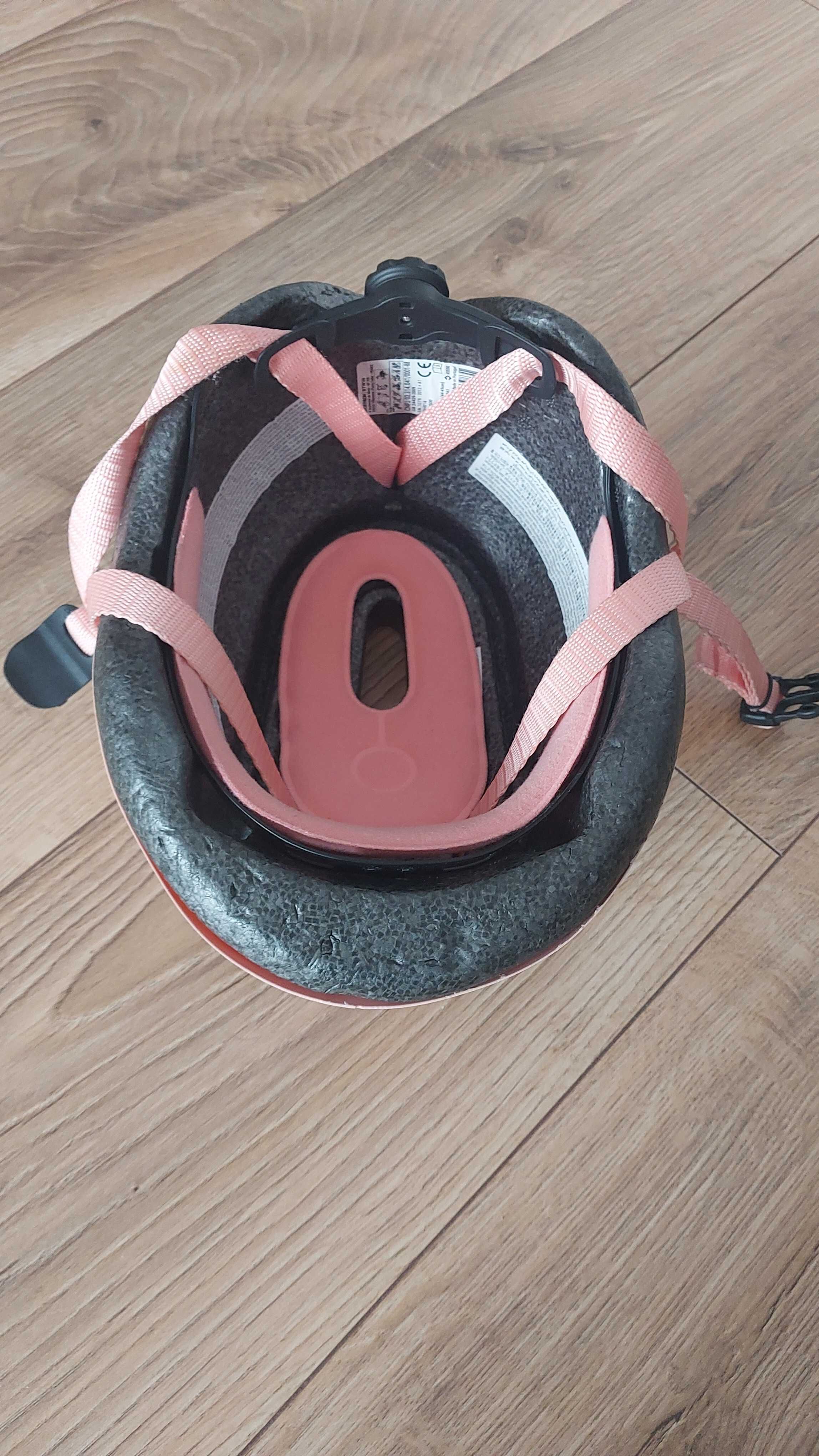 KASK rowerowy DECATHLON BTWIN, kolor różowy