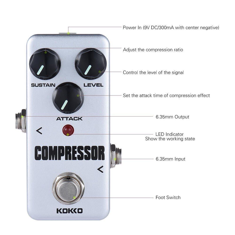 Гiтарна Педаль KOKKO FCP2 Mini Compressor Pedal