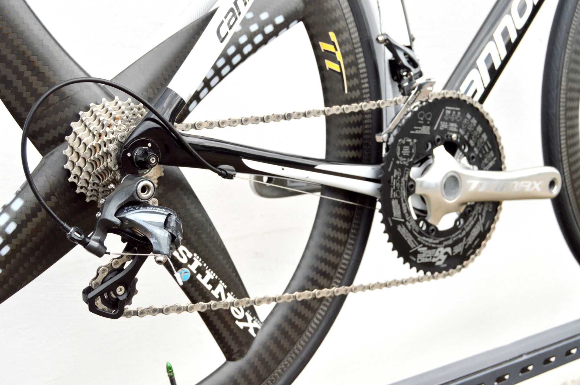 Triathlonowy CANNONDALE SLICE 54 Ultegra 2x11 śmigła carbon czasowy tt