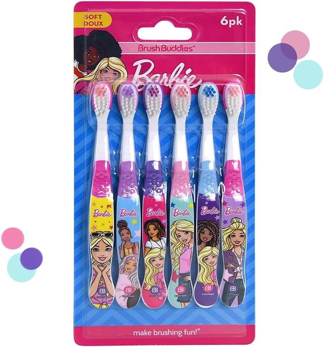 Зубні щітки barbie для дівчаток, лялька барбі