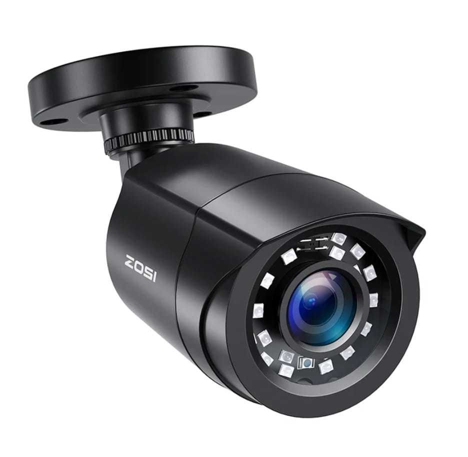 Câmara Zosi CCTV preto Kit Videovigilância + Cabo vídeo BNC Coaxial