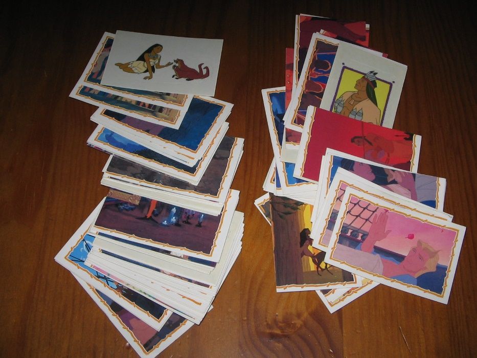 Cromos de "Super Auto e Pocahontas"