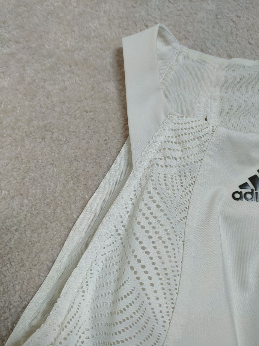 Adidas running climacool koszulka elastyczna damska biała M