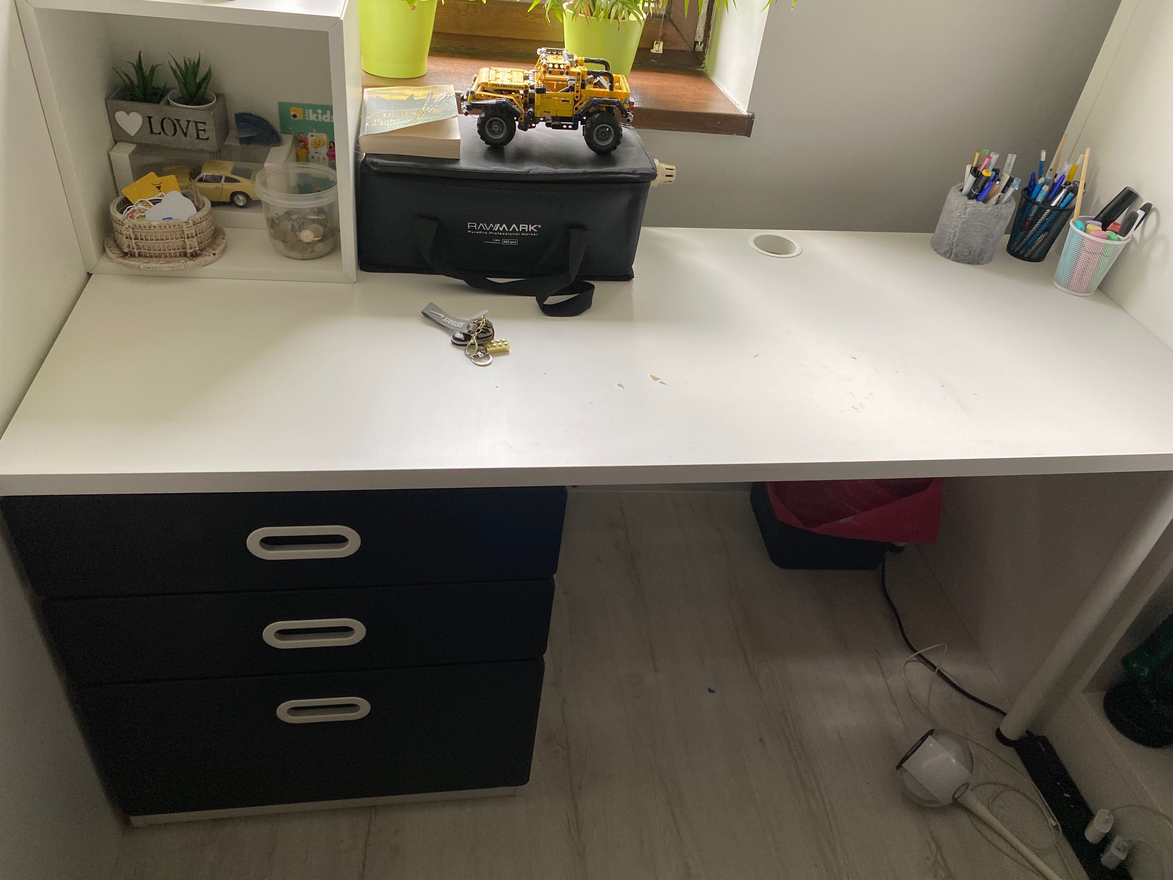 Łóżko piętrowe z biurkiem Ikea