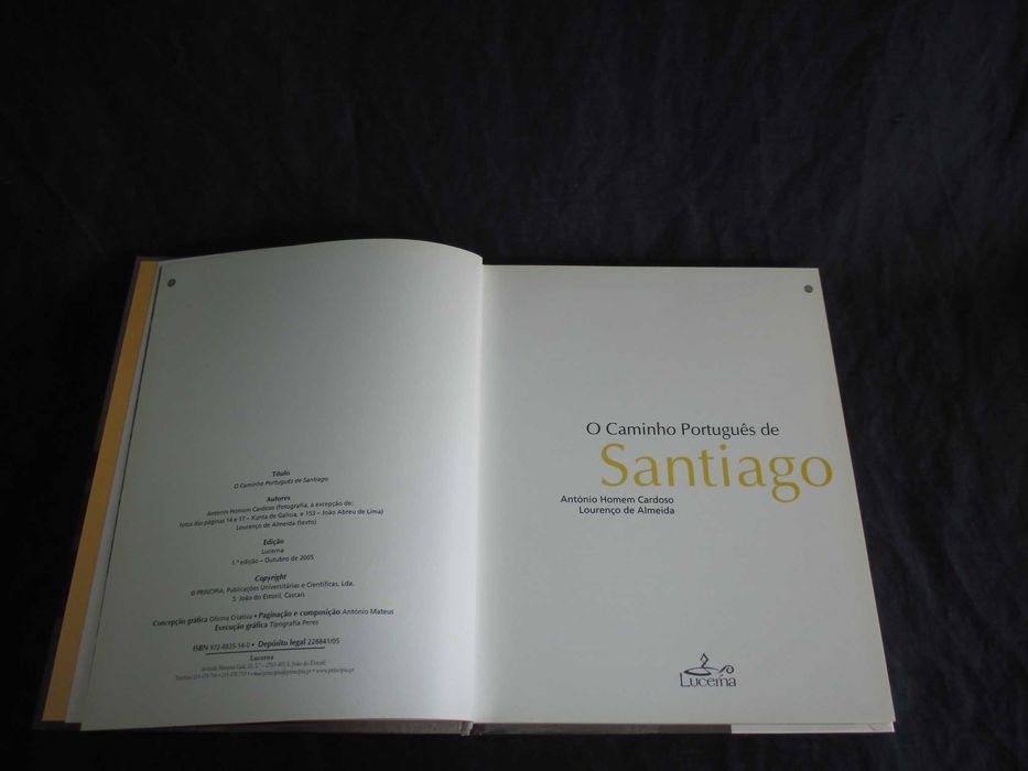 Livro O Caminho Português de Santiago Autografado