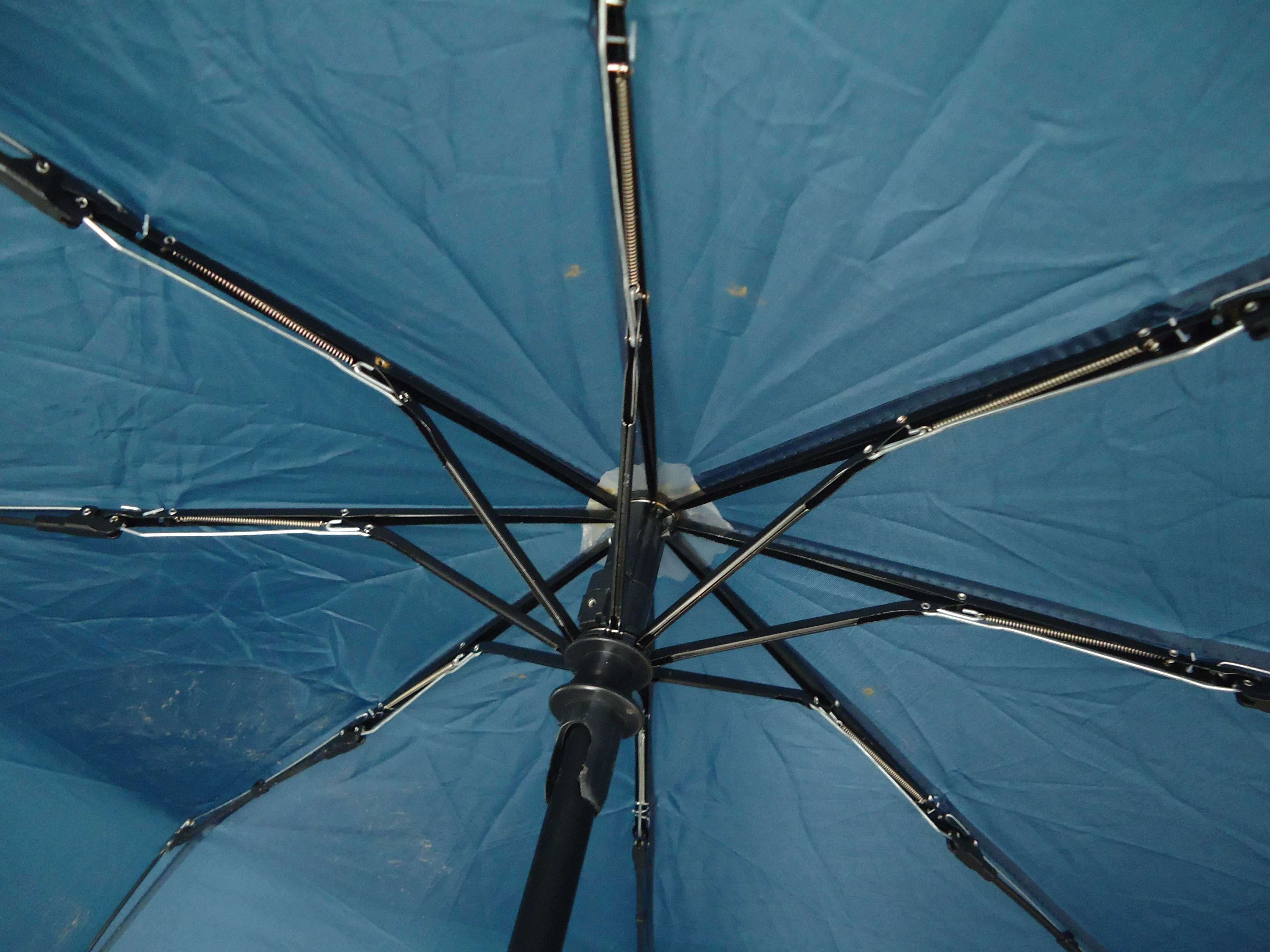 granatowa parasol parasolka automatyczna na przycisk
