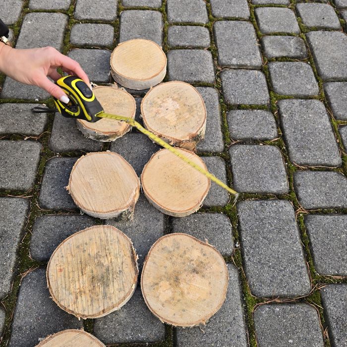 Ozdoby świąteczne plastry brzozy 11 szt.