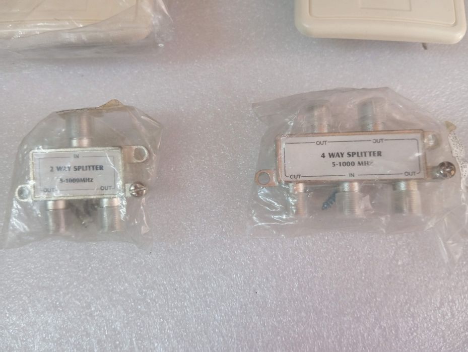 Tomadas TV  de telefone RF,  Spliter RF