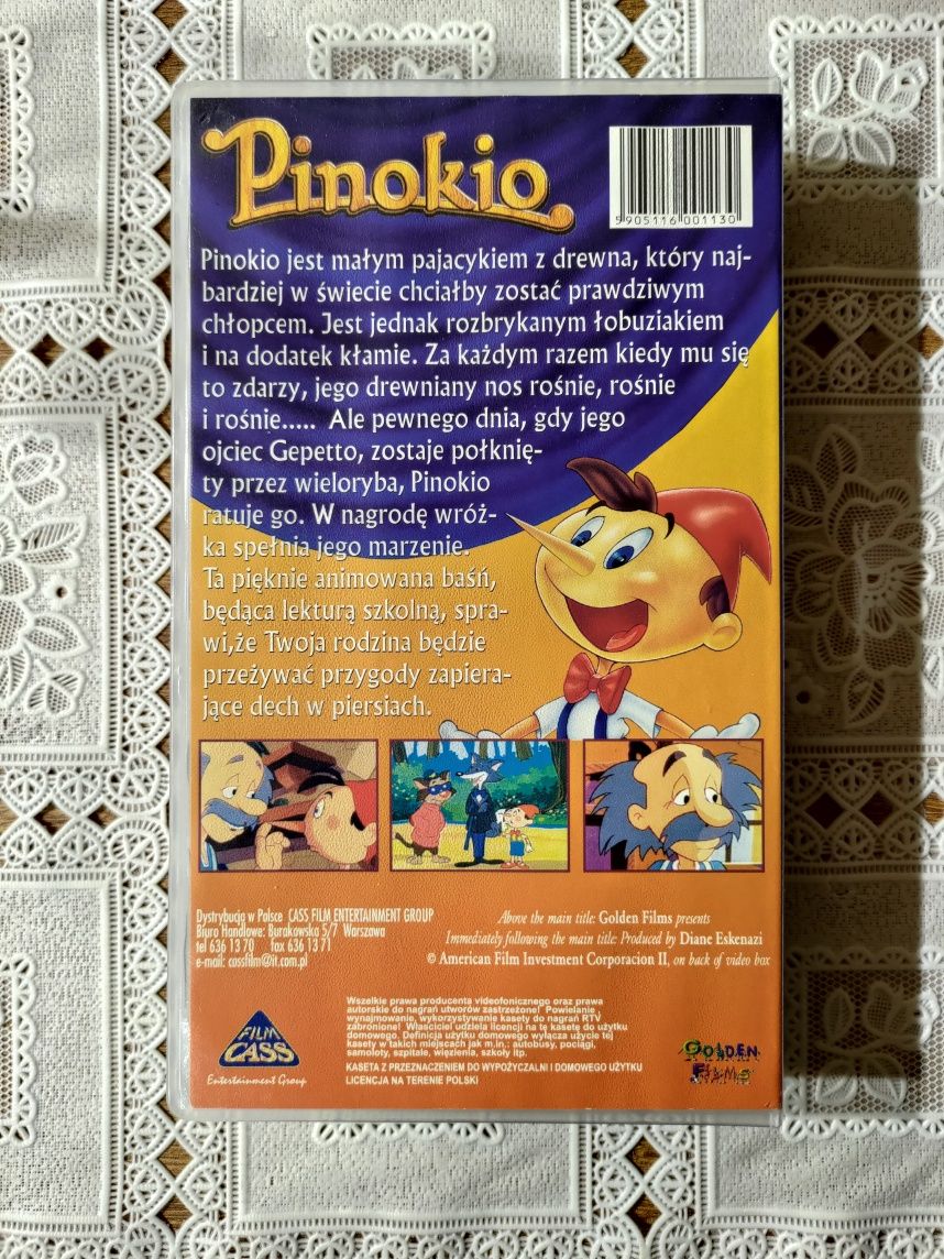 Pinokio (1992) - oryg. kaseta VHS