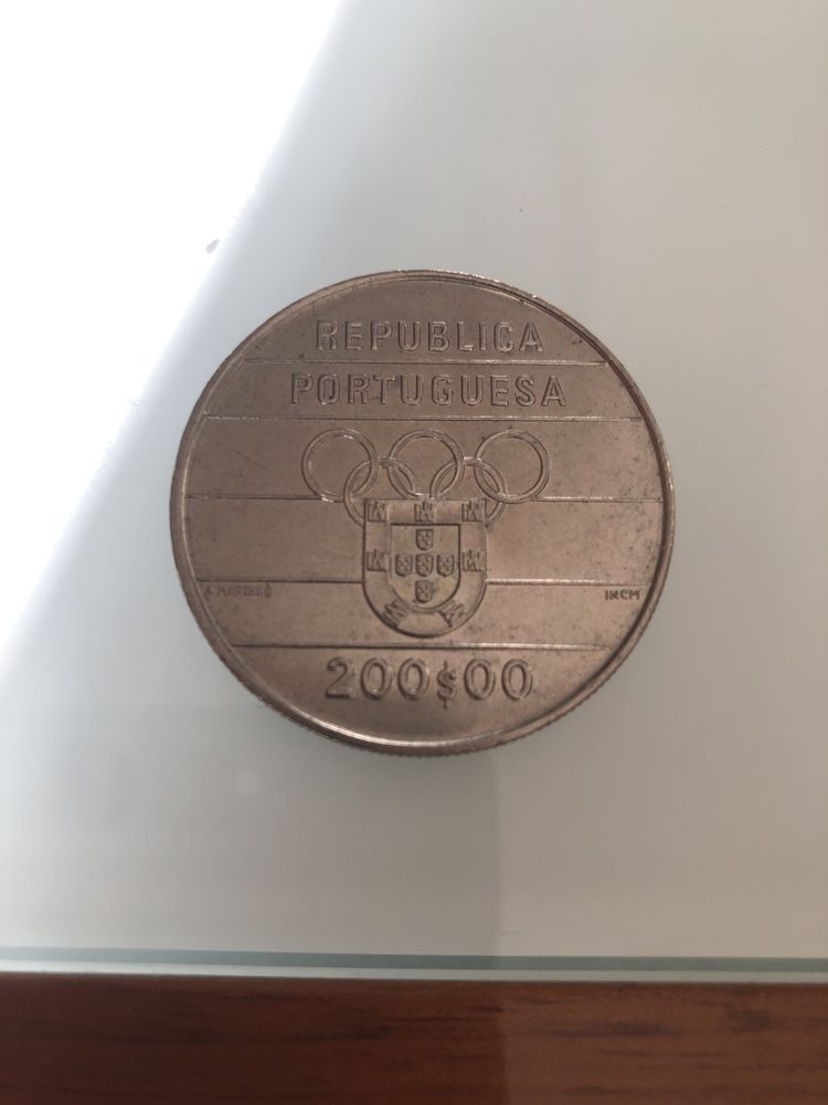 Moeda 200 escudos. Jogos Olimpicos de Barcelona 1992.