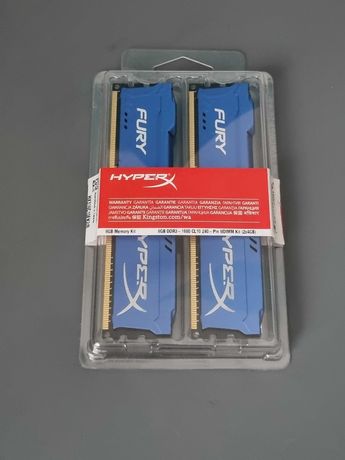 Pamięć RAM DDR3 Kingston HyperX Fury Blue 1600 MHz CL10 (2x4GB)