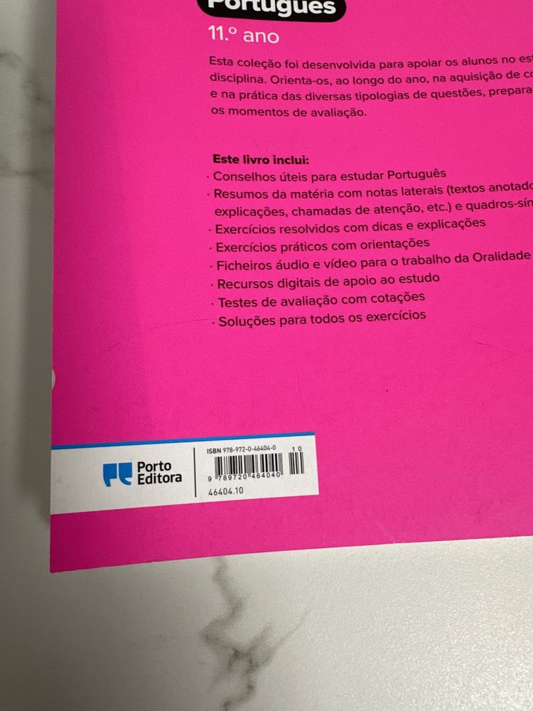 Livro Guia de Estudo “Preparar os testes” Português 11 ano