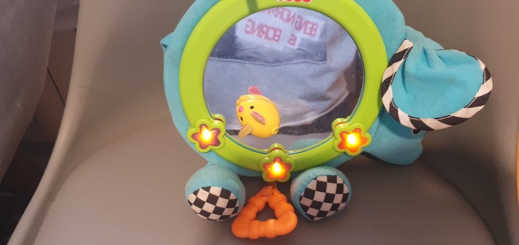 Zabawka Fisher Price słonik lusterko,gra swieci interaktywna