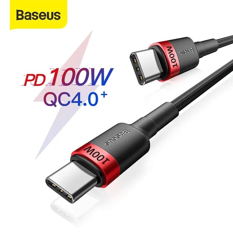 Кабель Baseus usb-c/USB Туре-С, 100 Вт,для Macbook,iPad,60 Вт,USBC