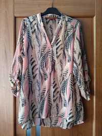 Шифоновая удлиненная блуза, блузка, туника, размер 46-48