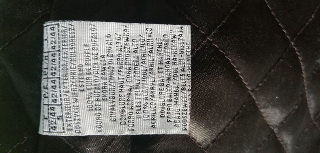 Kurtka skórzana brązowa