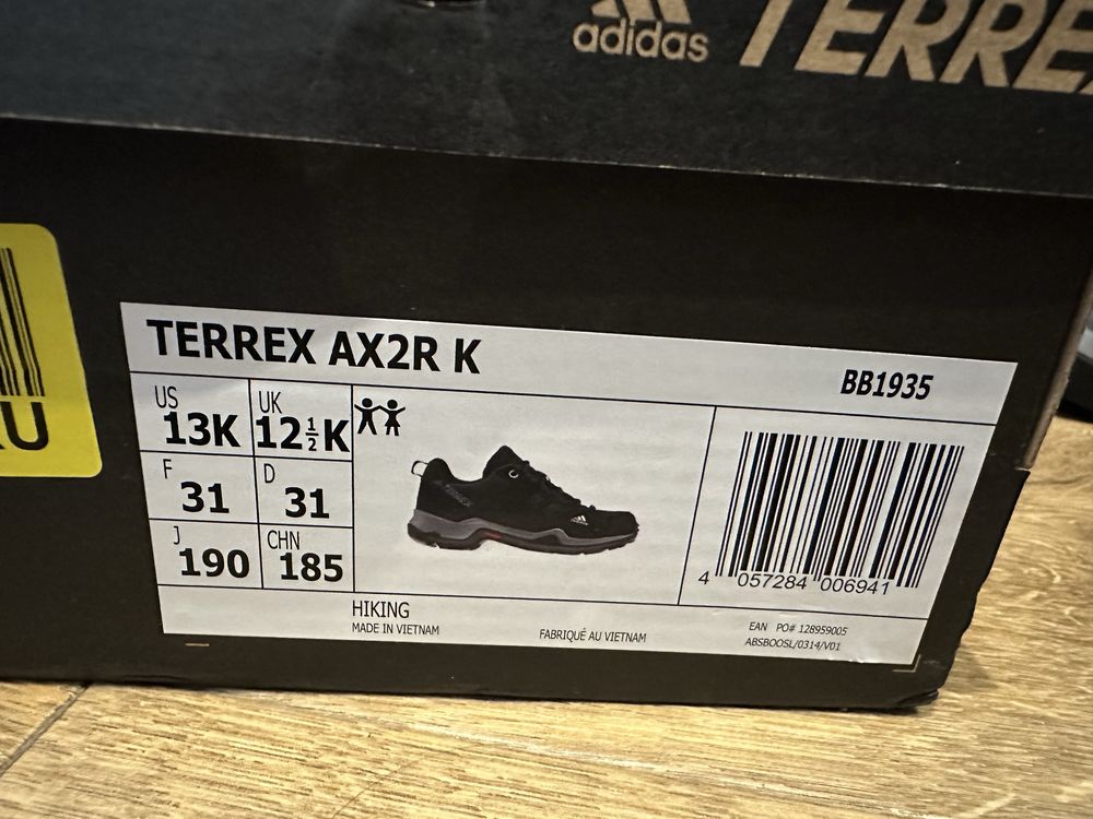 Buty Adidas Terrex AX2R K 31 buty dziecięce chłopięce dla chłopca