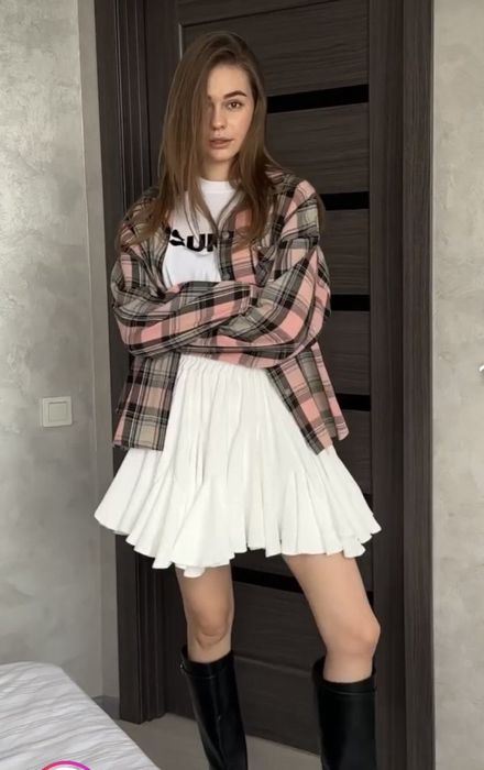 Жіноча сорочка в клітинку oversize