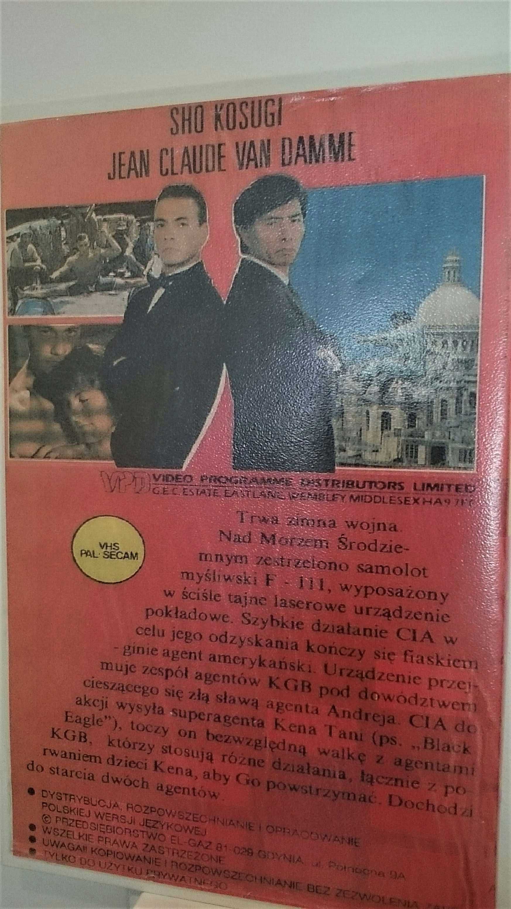 Czarny Orzeł - Van damme - VHS - Filmy Kasety - LEKTOR