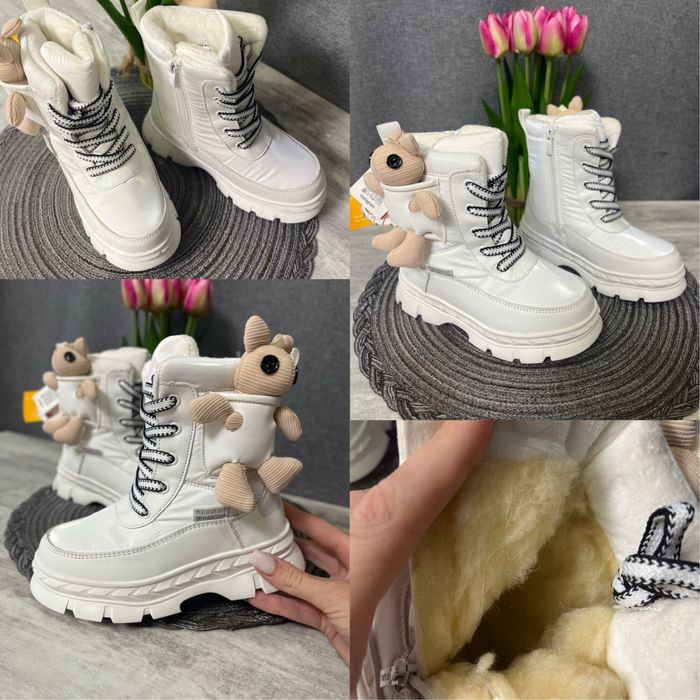 зимові чобітки  для дівчинки дутики /сапоги зимние для девочки ботинки