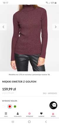 Sweter z golfem Quiosque rozm.S nowy golf