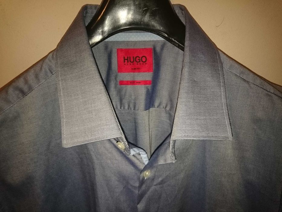 Статусная, роскошная рубашка HUGO BOSS Легкий итальянский хлопок 50-52