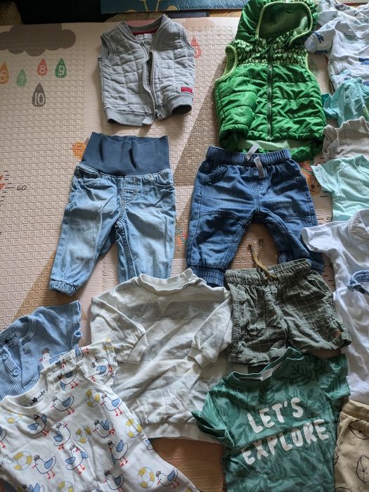 Zestaw ubrań dla chłopca 74 40 sztuk